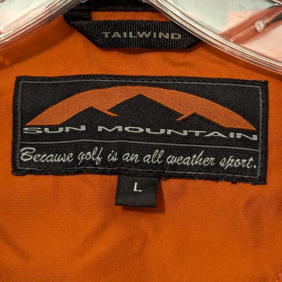 Sun Mountain Tailwind Golf Windshirt Mens Large Half-Zip Pullover Rust colour - Picture 2 of 5